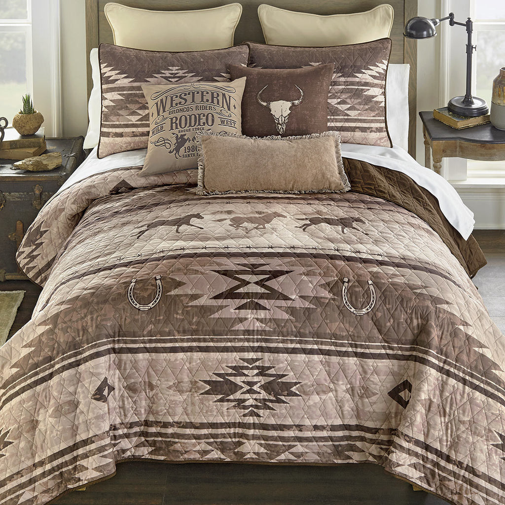 Horse Spirits Southwestern Quilt Bed Set - Queen - CLEARANCE