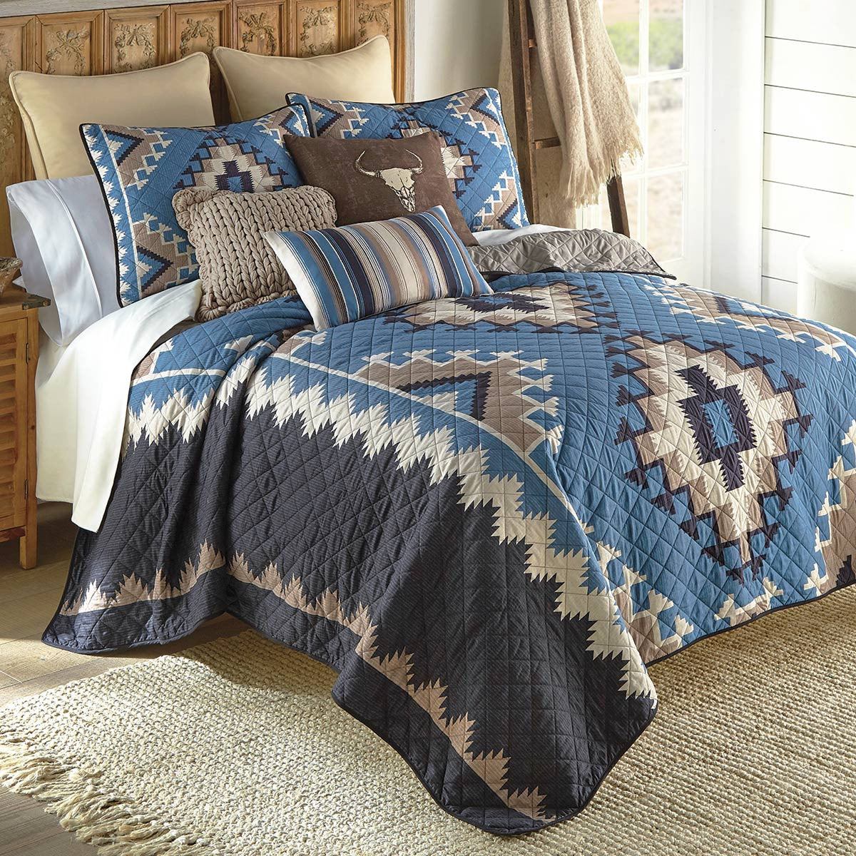 Taupe Knitted Pillow