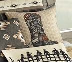 Sunset Ranch Boot Pillow
