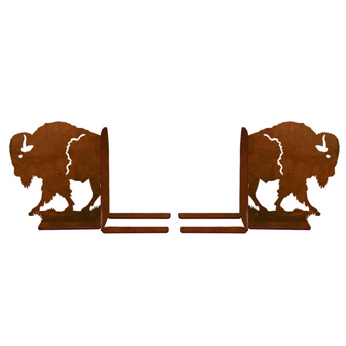 Roaming Buffalo Metal Bookends