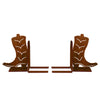 Western Boot Metal Bookends