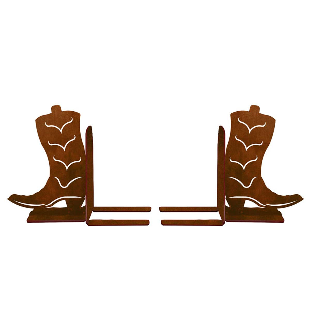 Western Boot Metal Bookends