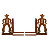 Cowboy Standoff Metal Bookends