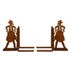 Cowgirl Draw Metal Bookends