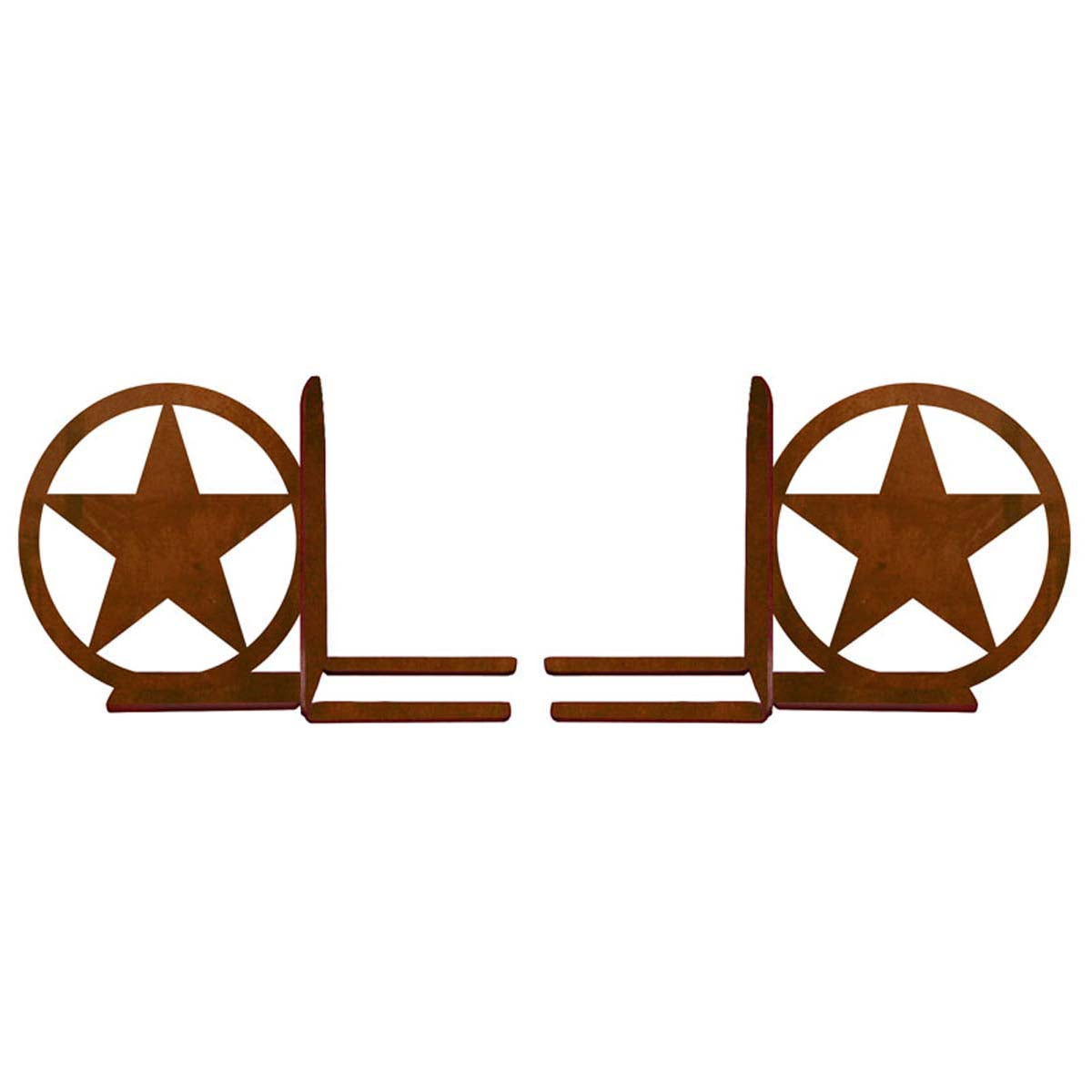 Texas Star Metal Bookends