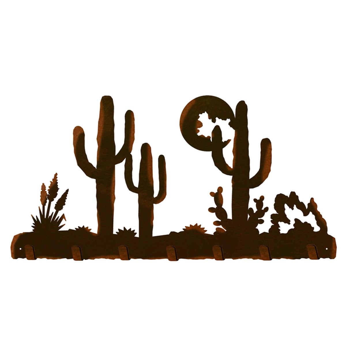 Cactus Moon Key Chain Holder