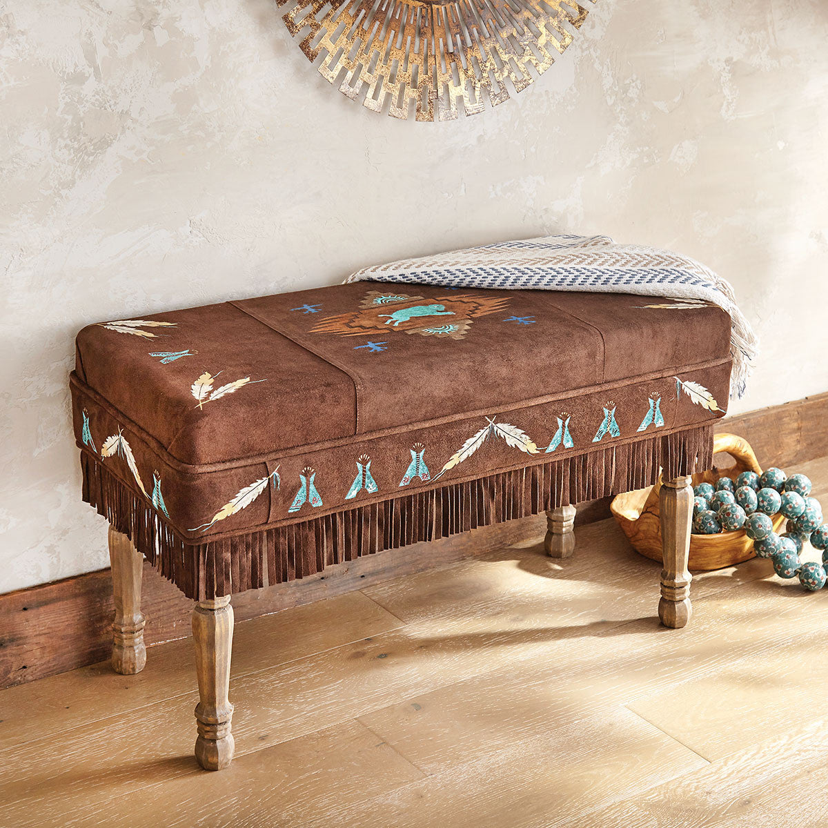 Buffalo Horizon Deer Suede Bench