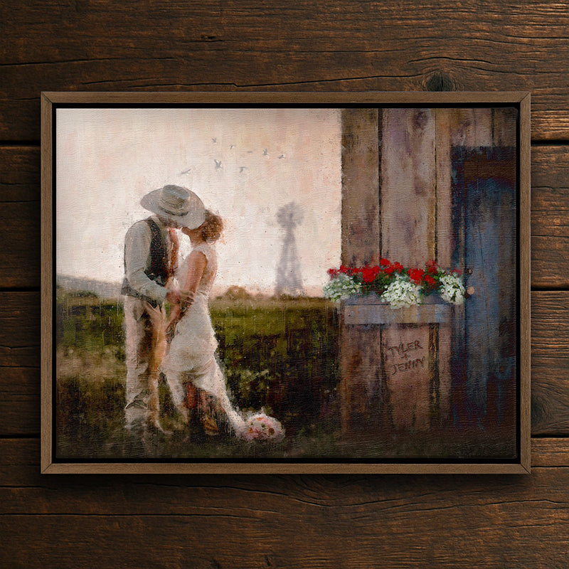 Prairie Romance Framed Canvas - Small