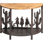 Cowboy Riders Metal Sofa Table