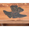 Welcome Boots Cubby Bench