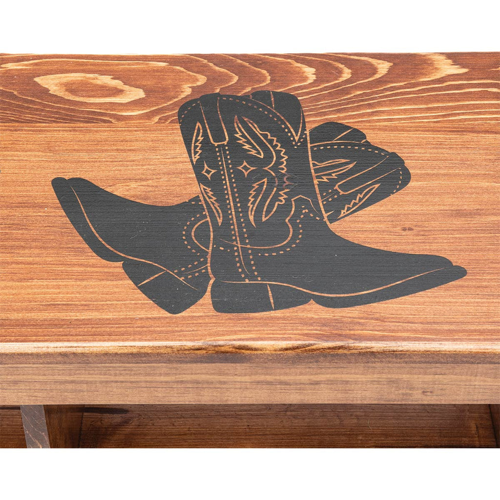 Welcome Boots Cubby Bench