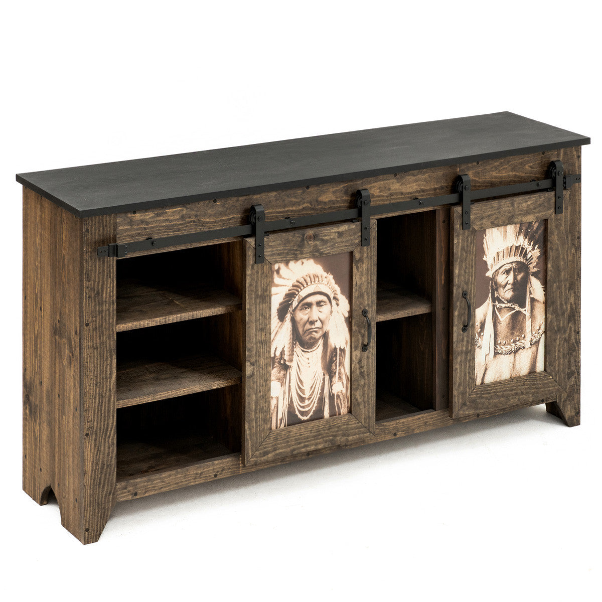 Native Chiefs Barn Door Console Table