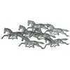 Frosted Metal Horses Wall Art