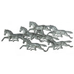 Frosted Metal Horses Wall Art