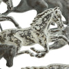 Frosted Metal Horses Wall Art