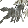 Frosted Metal Horses Wall Art