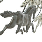 Frosted Metal Horses Wall Art