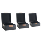 Black Trinket Boxes - Set of 3