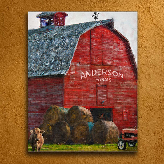 Red Barn Personalized Wall Art