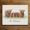 Highland Family Personalized Wall Art