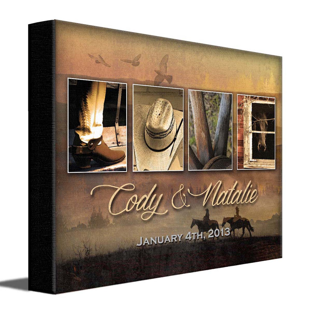 Prairie Love Letters Personalized Wall Art