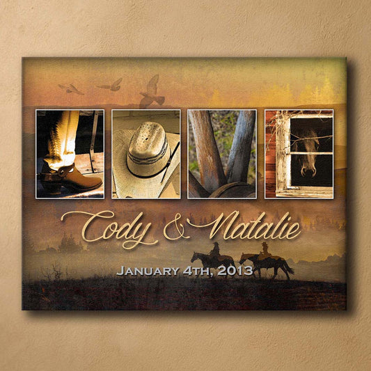 Prairie Love Letters Personalized Wall Art