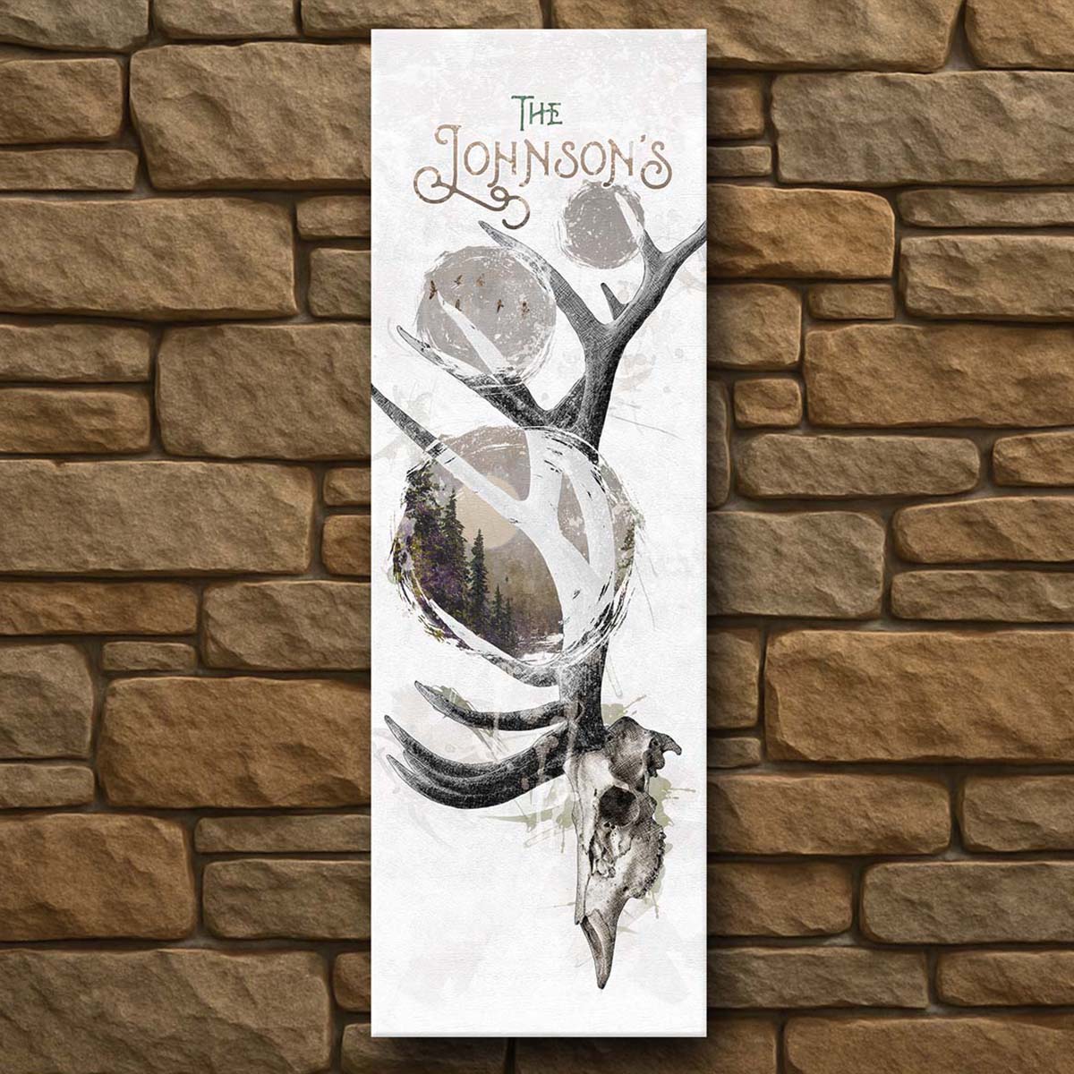 Forest Elk Personalized Wall Art