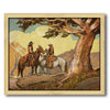 Cowboy & Cowgirl Personalized Framed Canvas - Small