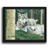 Resting Wolves Personalized Wall Art