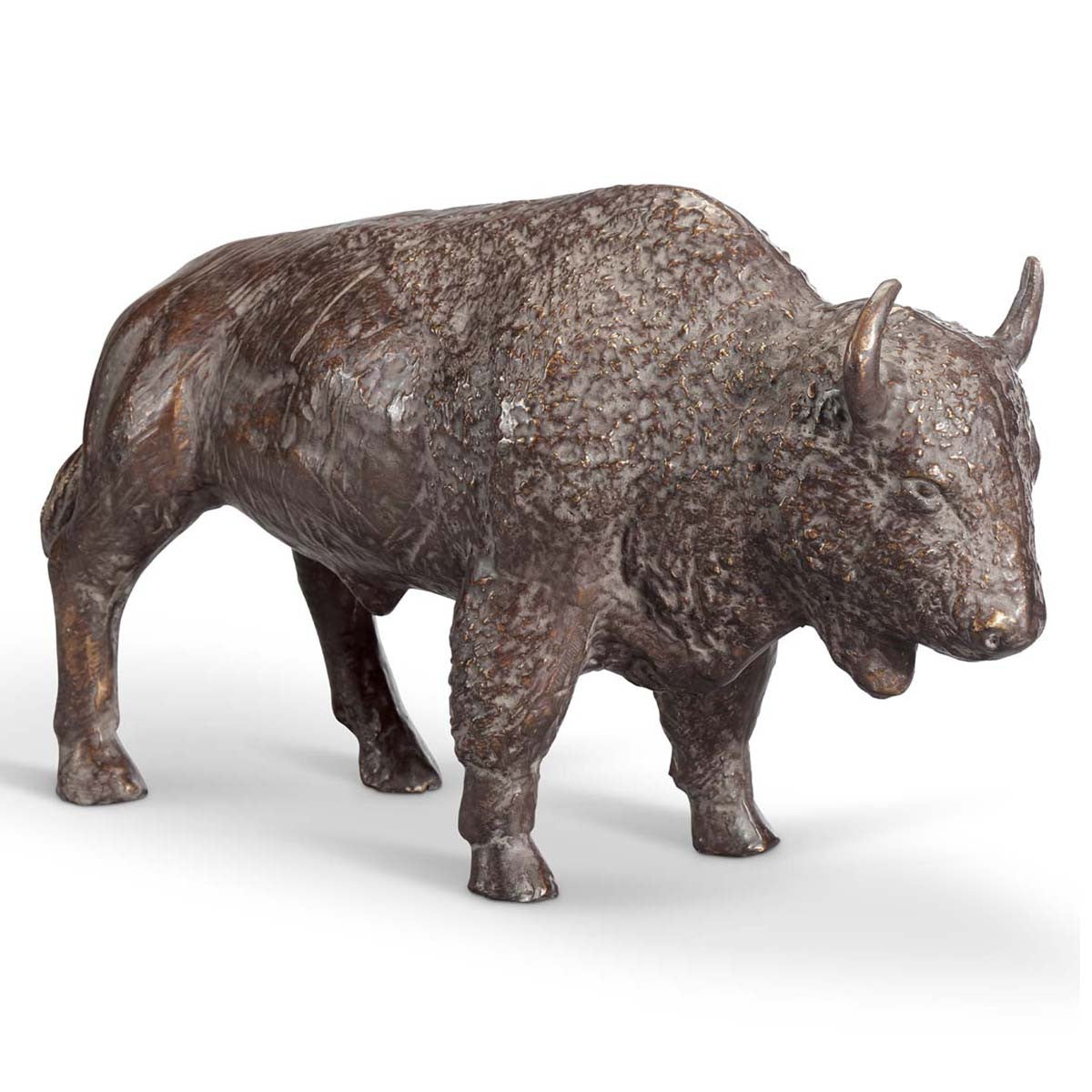 Clockwork Buffalo Wandering Buffalo Sculpture | Lone Star Western Decor