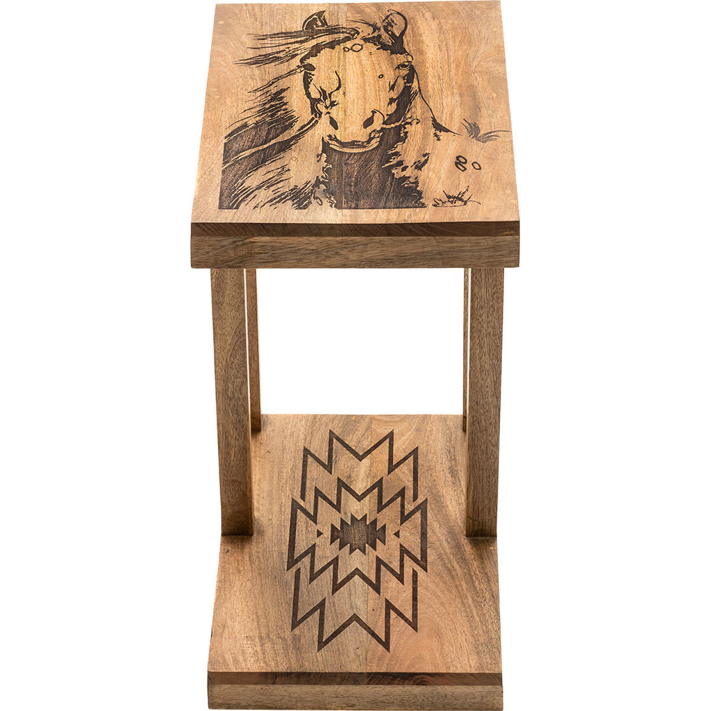 Aztec Horse Side Table