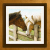 Hitched Personalized Horse Framed Canvas - Large