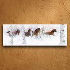 Wild Winter Horses Personalized Stretched Canvas