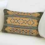 Tribal Stripes Oblong Accent Pillow - Green