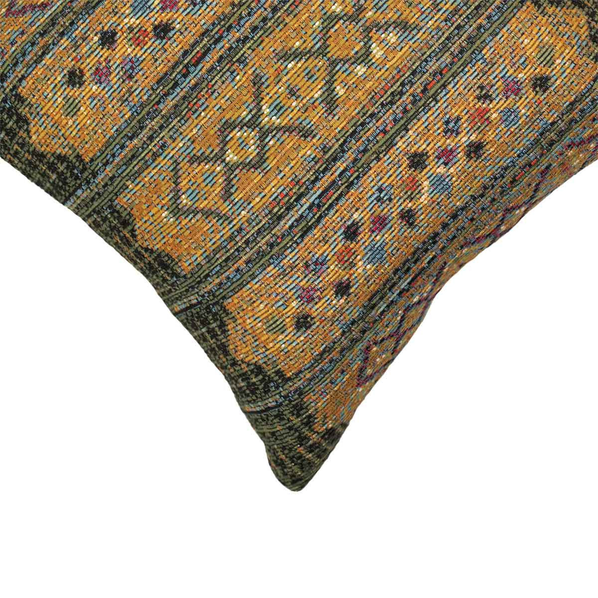 Tribal Stripes Square Accent Pillow - Green - OUT OF STOCK UNTIL 10/07/2026