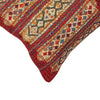 Tribal Stripes Square Accent Pillow - Red