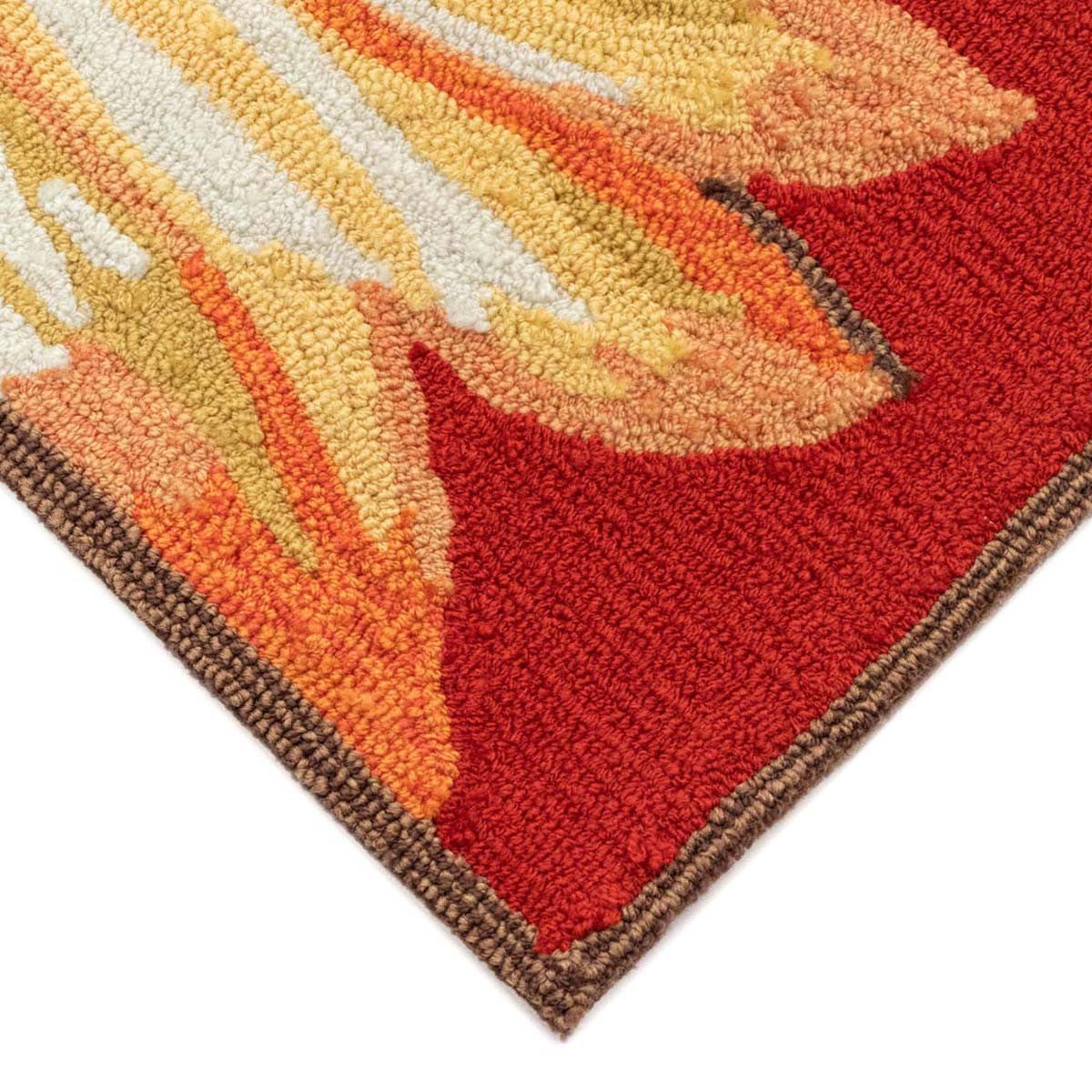Red Sunflower Sunburst Floor Mats