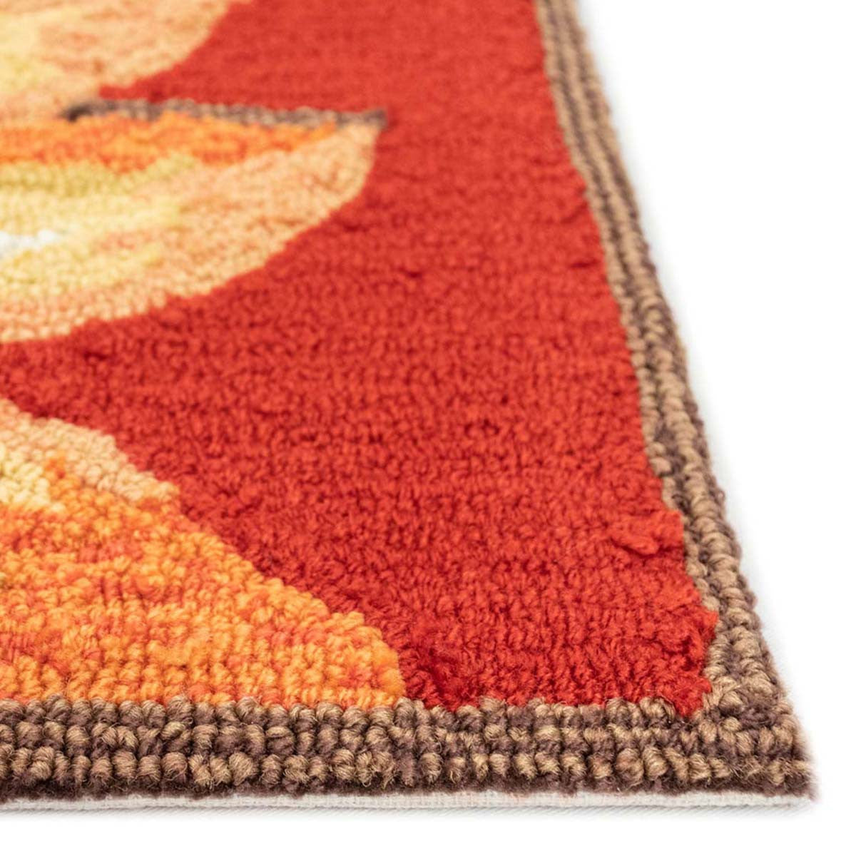 Red Sunflower Sunburst Floor Mats