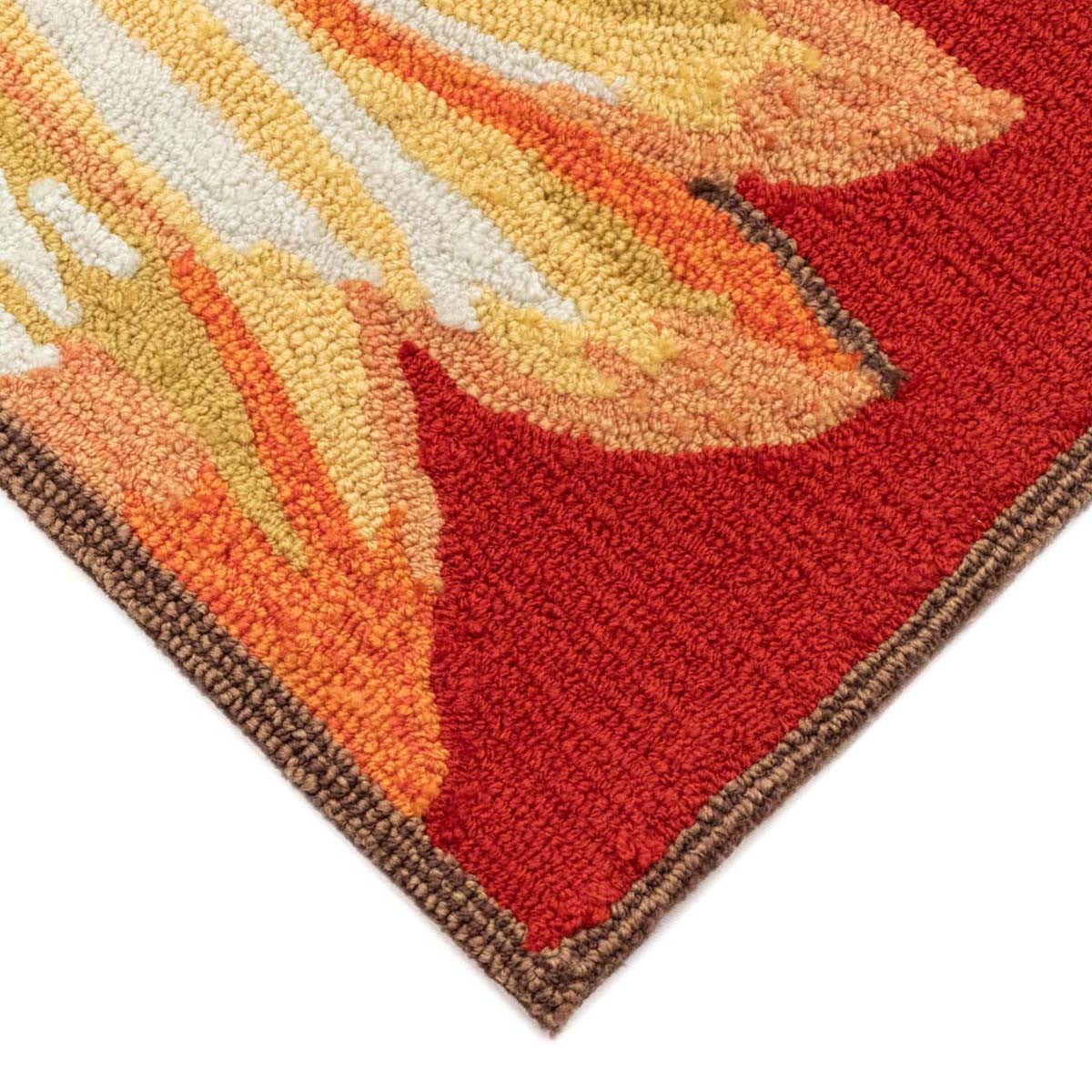 Red Sunflower Sunburst Floor Mats