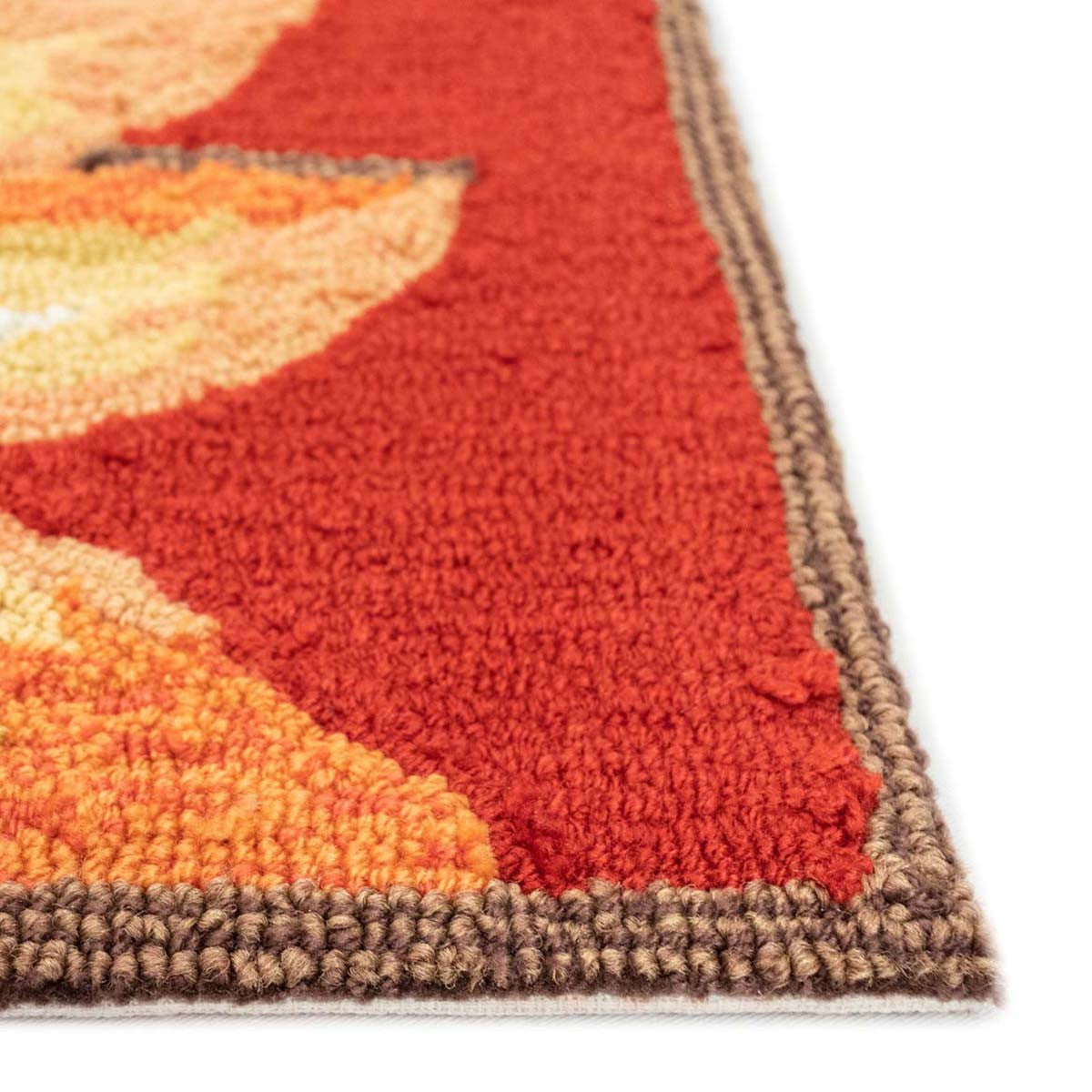 Red Sunflower Sunburst Floor Mats