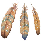 Feather Winds Wall Art - Set of 3