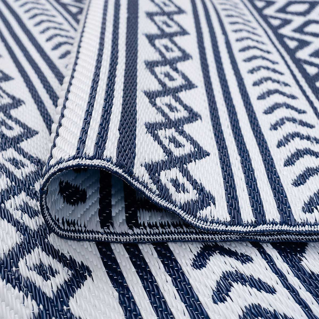 Avandaro Blue Indoor/Outdoor Utility Mat - 9 x 12