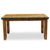 Barnwood Azul Table & Chairs with Bench and Nailheads - 6 pcs