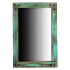 Turquoise Barnwood Mirror