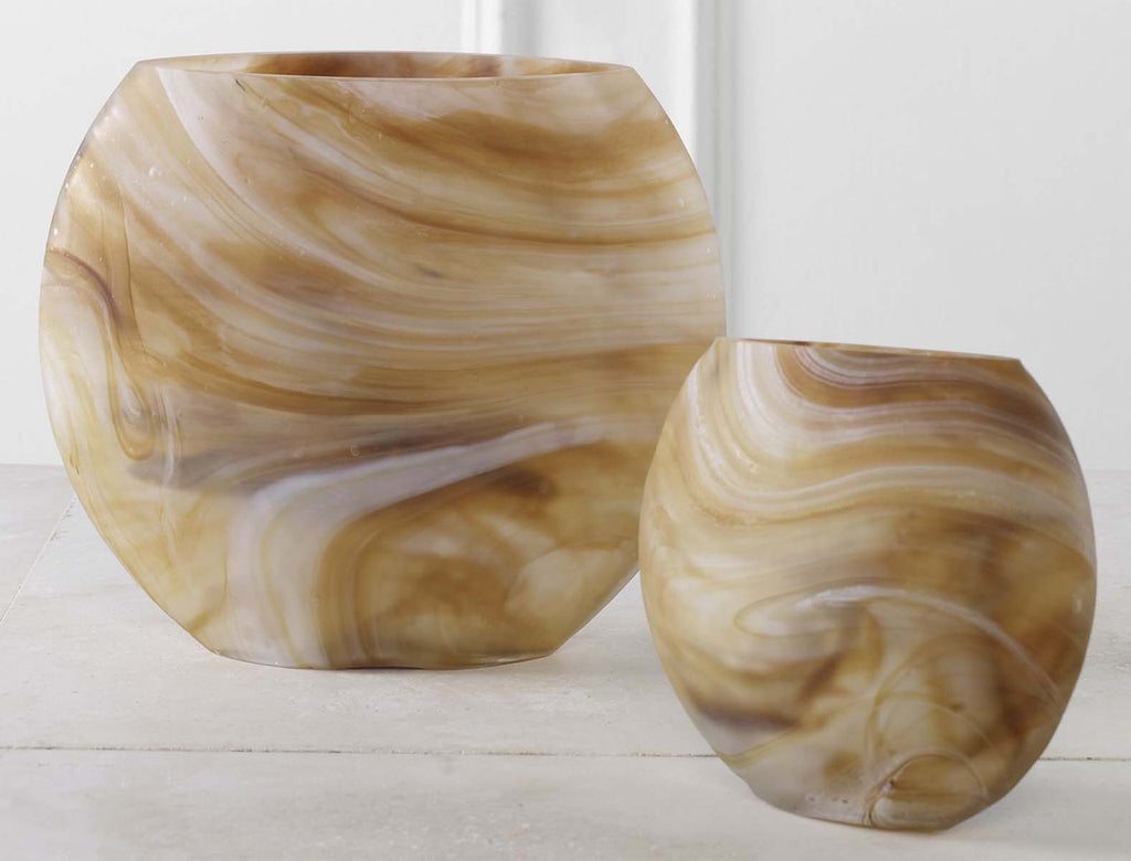 Dunes Swirl Vases - Set of 2