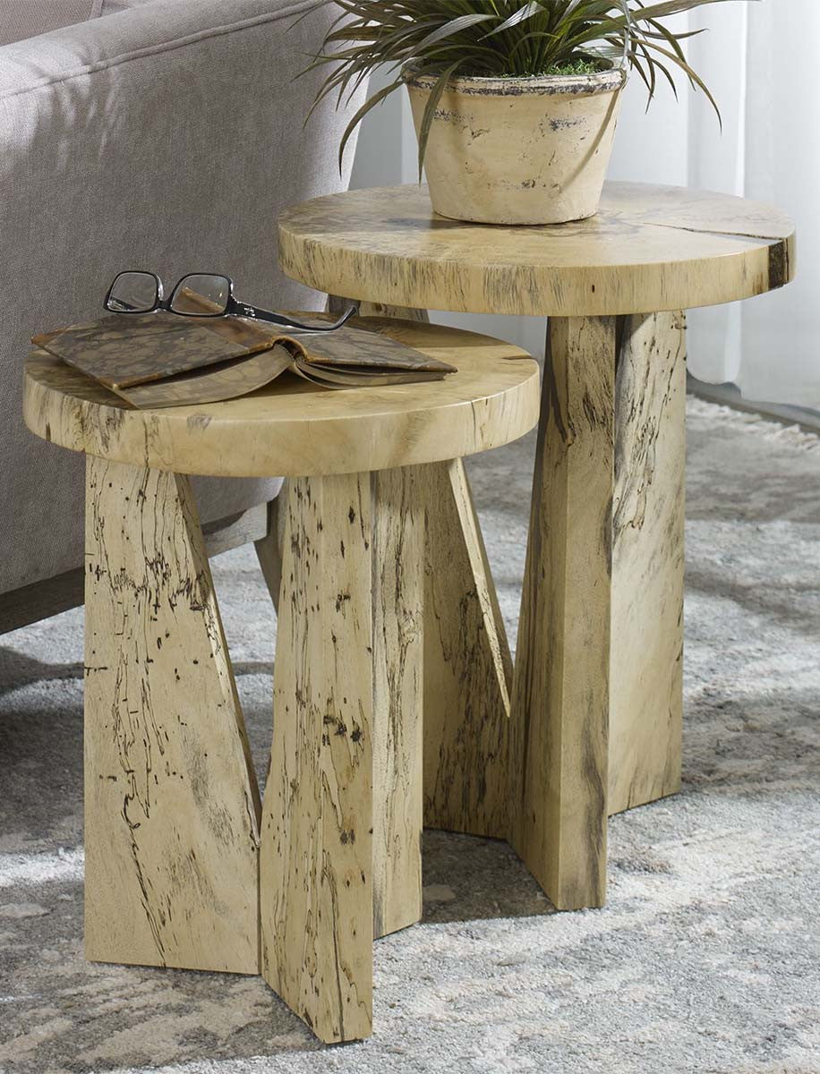 Tamarind Nesting Natural Tables - Set of 2