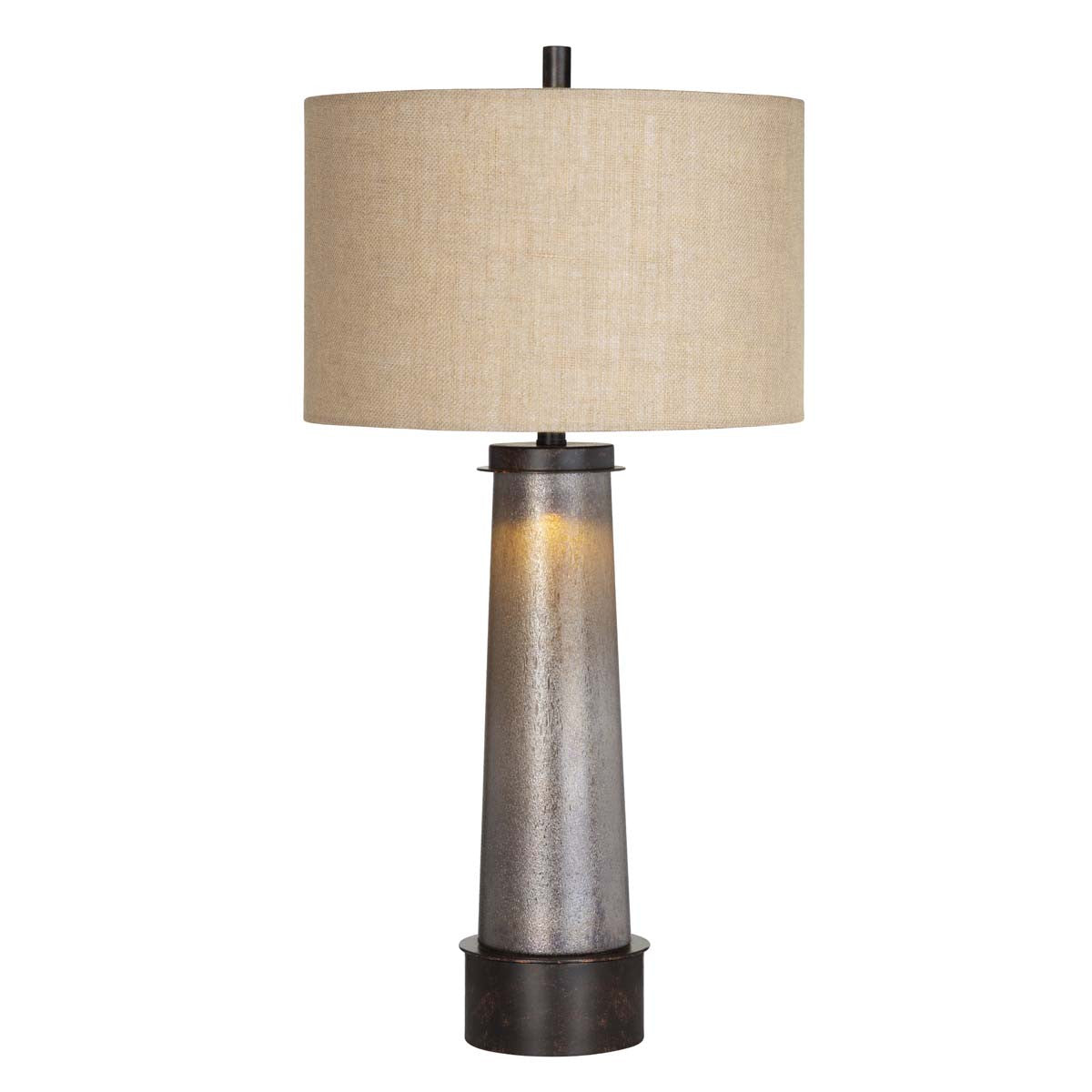 Western Tower Table Lamps with Nightlight - Set of 2