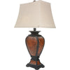 Tooled Leather Old West Lamp