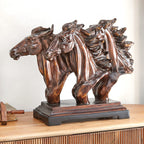 Mustangs Trio Horse Bust Sculpture - OUT OF STOCK UNTIL 10/28/2026