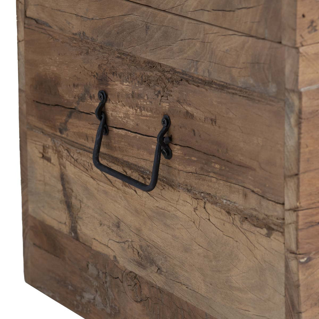 Rustic Wood Storage Chest